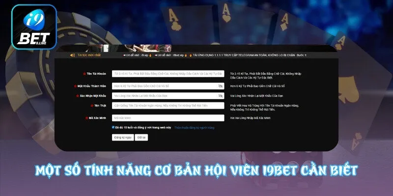 Một vài thao tác cơ bản về i9bet